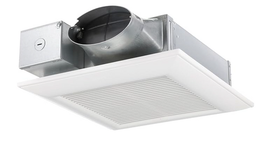 Panasonic WhisperValue DC Ventilation Fan 50-80-100 CFM | White FV-0510VS1