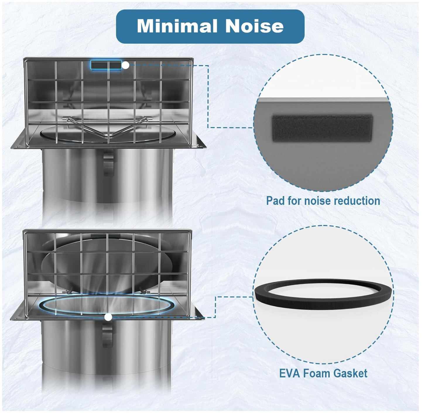 Stainless Steel Dryer Vent Outside 4"